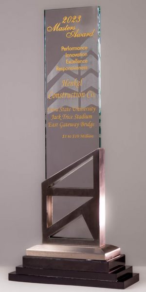 Master Builders of Iowa selected Henkel's East Gateway Bridge in Ames for its Masters Award in the $1-10M Project Category